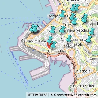 Mappa Piazzale della Resistenza, 34123 Trieste TS, Italia (1.17)