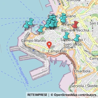 Mappa Piazzale della Resistenza, 34123 Trieste TS, Italia (1.009)