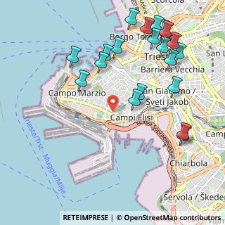 Mappa Piazzale della Resistenza, 34123 Trieste TS, Italia (1.2255)