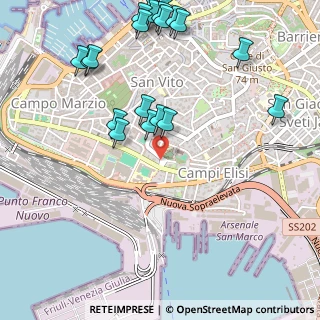Mappa Piazzale della Resistenza, 34123 Trieste TS, Italia (0.6425)