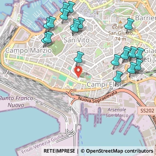 Mappa Piazzale della Resistenza, 34123 Trieste TS, Italia (0.6745)
