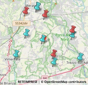 Mappa Str. Vicinale del Bosco Grande, 20883 Mezzago MB, Italia (4.6175)