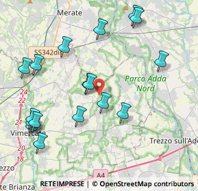 Mappa Str. Vicinale del Bosco Grande, 20883 Mezzago MB, Italia (4.55176)