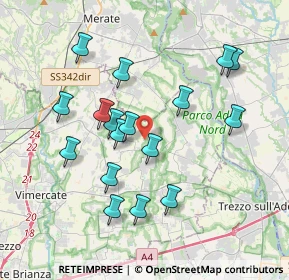 Mappa Str. Vicinale del Bosco Grande, 20884 Sulbiate MB, Italia (3.60588)