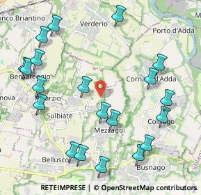 Mappa Str. Vicinale del Bosco Grande, 20884 Sulbiate MB, Italia (2.474)