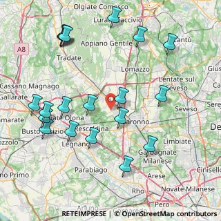 Mappa Via Don Gnocchi, 21040 Gerenzano VA, Italia (9.4195)
