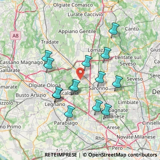 Mappa Via Don Gnocchi, 21040 Gerenzano VA, Italia (6.88)