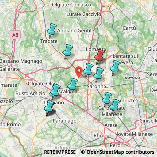 Mappa Via Don Gnocchi, 21040 Gerenzano VA, Italia (7.46938)