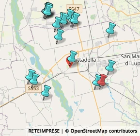 Mappa Via Giovanni Pascoli, 35014 Fontaniva PD, Italia (4.618)