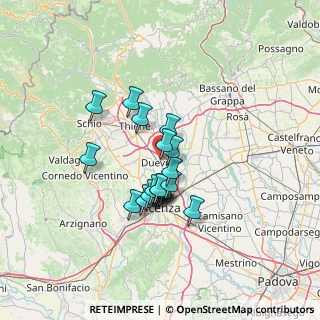 Mappa Via Santa Fosca, 36031 Dueville VI, Italia (9.9015)
