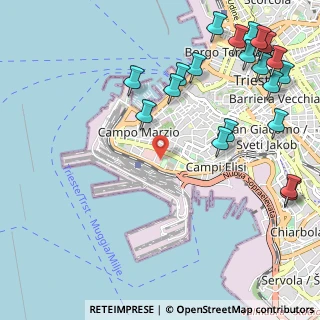 Mappa Passeggio Sant'Andrea, 34123 Trieste TS, Italia (1.418)
