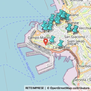 Mappa Passeggio Sant'Andrea, 34123 Trieste TS, Italia (1.057)