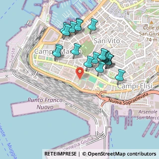 Mappa Passeggio Sant'Andrea, 34123 Trieste TS, Italia (0.419)