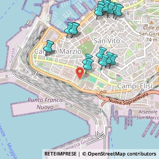 Mappa Passeggio Sant'Andrea, 34123 Trieste TS, Italia (0.6335)