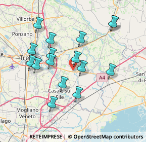 Mappa Via Treviso Mare, 31056 Roncade TV, Italia (7.2725)