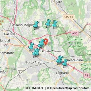 Mappa Via Sabotino, 21057 Olgiate Olona VA, Italia (3.31333)