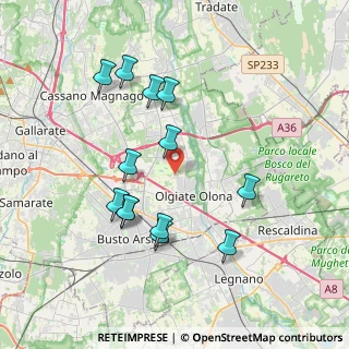 Mappa Via Sabotino, 21057 Olgiate Olona VA, Italia (3.70231)