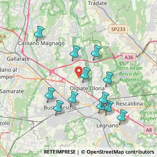 Mappa Via Sabotino, 21057 Olgiate Olona VA, Italia (3.92)