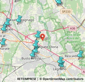 Mappa Via Sabotino, 21057 Olgiate Olona VA, Italia (5.64714)
