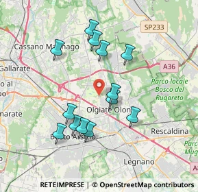 Mappa Via Sabotino, 21057 Olgiate Olona VA, Italia (3.37231)