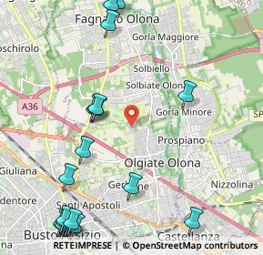 Mappa Via Sabotino, 21057 Olgiate Olona VA, Italia (2.85778)