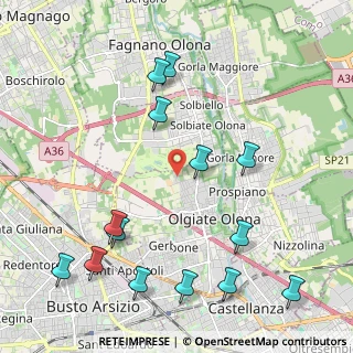 Mappa Via Sabotino, 21057 Olgiate Olona VA, Italia (2.54857)