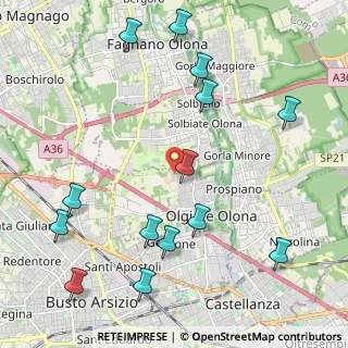 Mappa Via Sabotino, 21057 Olgiate Olona VA, Italia (2.58429)