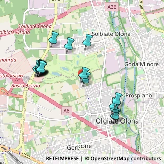 Mappa Via Sabotino, 21057 Olgiate Olona VA, Italia (1.041)
