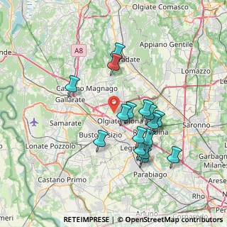 Mappa Via Sabotino, 21057 Olgiate Olona VA, Italia (6.60688)