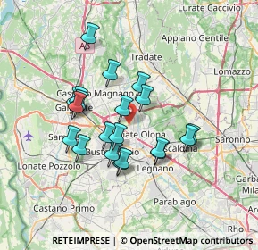 Mappa Via Sabotino, 21057 Olgiate Olona VA, Italia (5.8845)