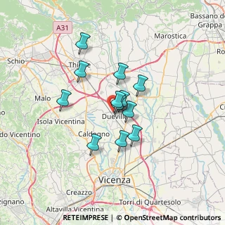 Mappa Via Monte Novegno, 36031 Dueville VI, Italia (4.7875)