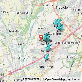 Mappa Via Alcide De Gasperi, 24044 Dalmine BG, Italia (1.36636)
