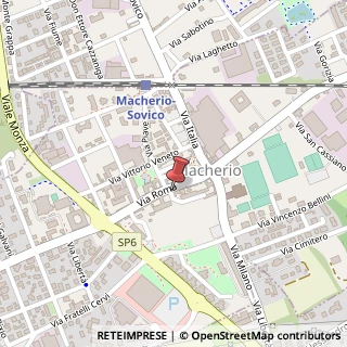 Mappa Via Roma, 47, 20846 Macherio, Monza e Brianza (Lombardia)