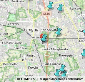 Mappa Via Claudio Monteverdi, 20831 Seregno MB, Italia (2.91692)