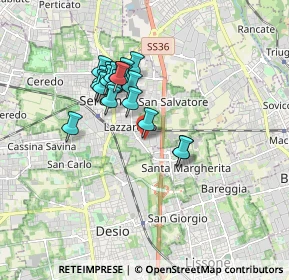 Mappa Via Claudio Monteverdi, 20831 Seregno MB, Italia (1.4005)