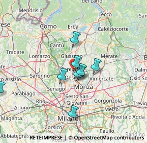 Mappa Via Claudio Monteverdi, 20831 Seregno MB, Italia (14.128)