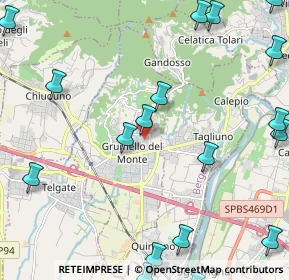 Mappa Via Don Battista Ziliotto, 24064 Grumello del Monte BG, Italia (3.12889)
