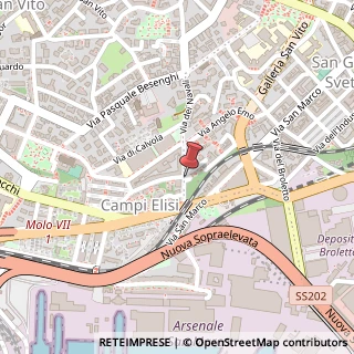 Mappa Via dei navali 29, 34144 Trieste, Trieste (Friuli-Venezia Giulia)