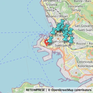 Mappa Viale Romolo Gessi, 34123 Trieste TS, Italia (1.64385)