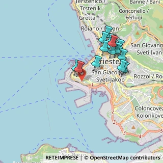 Mappa Viale Romolo Gessi, 34123 Trieste TS, Italia (1.79067)