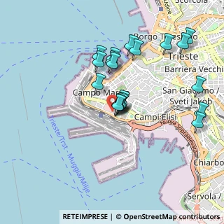 Mappa Viale Romolo Gessi, 34123 Trieste TS, Italia (0.8555)