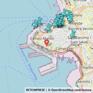 Mappa Viale Romolo Gessi, 34123 Trieste TS, Italia (1.1265)