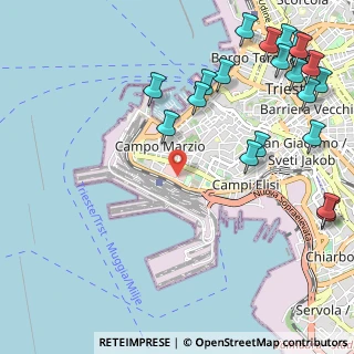 Mappa Largo Ugo Irneri, 34123 Trieste TS, Italia (1.466)