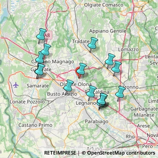 Mappa Via Vittorio Veneto, 21055 Gorla Minore VA, Italia (7.45313)