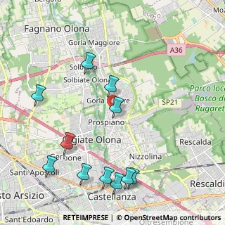 Mappa Via Vittorio Veneto, 21055 Gorla Minore VA, Italia (2.42545)