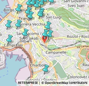 Mappa Viale D’Annunzio, 34138 Trieste TS, Italia (1.2885)