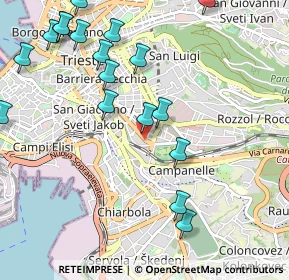 Mappa Viale D’Annunzio, 34138 Trieste TS, Italia (1.25167)