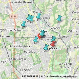 Mappa Via P. P. Pasolini, 20845 Sovico MB, Italia (1.43692)