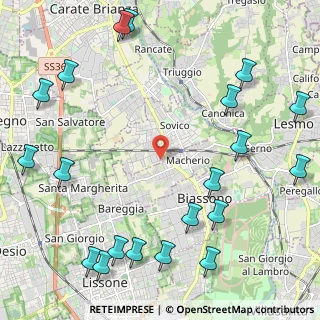 Mappa Via P. P. Pasolini, 20845 Sovico MB, Italia (3.0145)