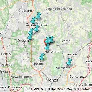 Mappa Via P. P. Pasolini, 20845 Sovico MB, Italia (2.78818)